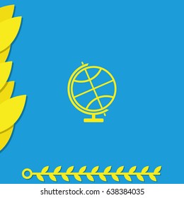 The globe icon. Globe symbol.
