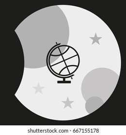 The globe icon. Globe symbol.