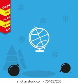 The globe icon. Globe symbol.
