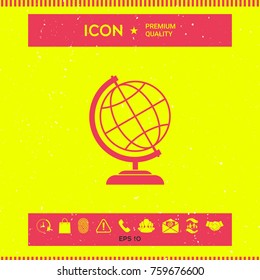 Globe icon symbol