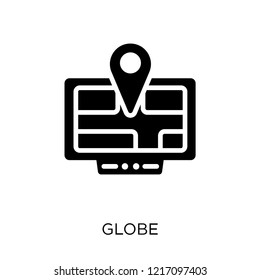 Globe icon. Globe symbol design from Maps and locations collection. Simple element vector illustration on white background.