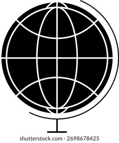 globe icon symbol. globe earth icon