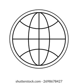 Icono de globo. Icono de tierra del globo