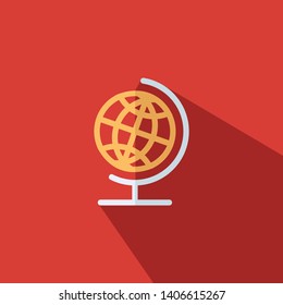The globe icon - Globe symbol - Flat style vector