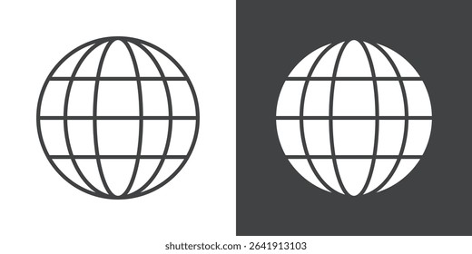 globe icon symbol illustration logo