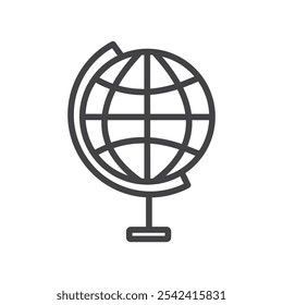 Ícone de globo Marca de símbolo em estilo preenchido