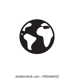 símbolo de icono de globo vectorial