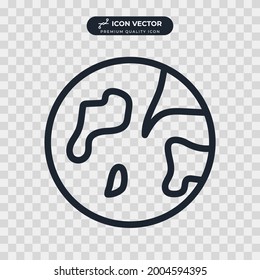 globe icon symbol template for graphic and web design collection logo vector illustration