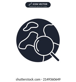 globe icon symbol template for graphic and web design collection logo vector illustration