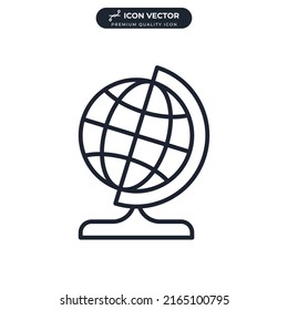 globe icon symbol template for graphic and web design collection logo vector illustration