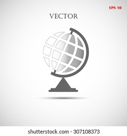  globe icon. Globe symbol. Vector 