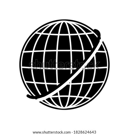 Globe icon. Globe symbol. vector illustration