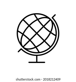 Globe icon. Globe symbol. World map symbol.