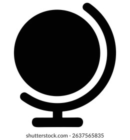 Globe icon symbolizing geography, travel, and global education.