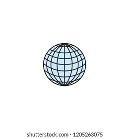 globe icon template design