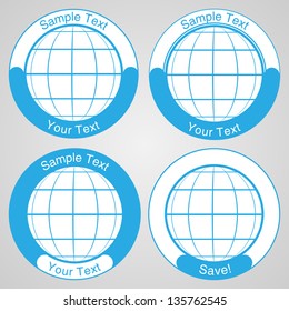 Globe Icon with Text Space | EPS10 Vector