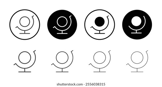 Globe icon Thin outline art symbol