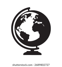 Ícone de globo com plano de fundo transparente