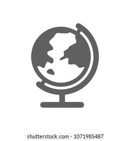 Globe icon in trendy flat style isolated on white background. Symbol for your web site design, logo, app, UI. Vector illustration, EPS