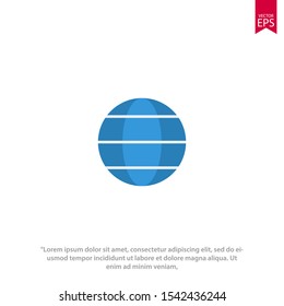 Globe icon in trendy flat style isolated on white background. Vector illustration