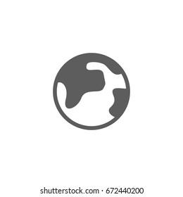 Globe icon in trendy flat style isolated on white background. Symbol for your web site design, logo, app, UI. Vector illustration, EPS