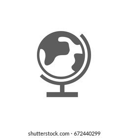 Globe icon in trendy flat style isolated on white background. Symbol for your web site design, logo, app, UI. Vector illustration, EPS