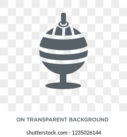 Globe icon. Trendy flat vector Globe icon on transparent background from Maps and Locations collection. 