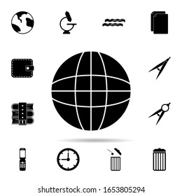 globe icon. Universal set of university life for website design and development, app development