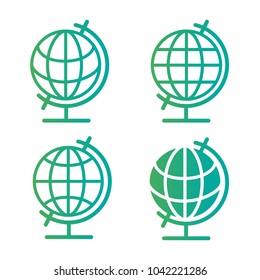 globe icon vector