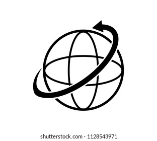 Globe icon vector