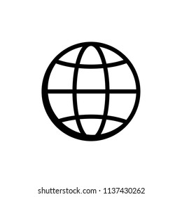 globe icon vector