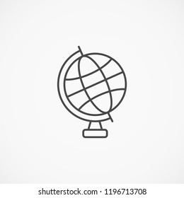 Globe icon vector