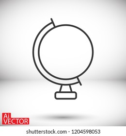 Globe icon vector