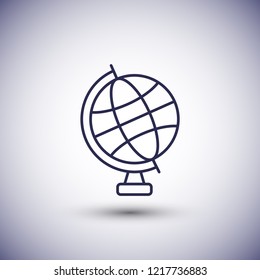 Globe icon vector