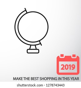 Globe icon vector