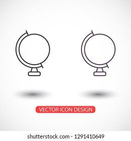 Globe icon vector