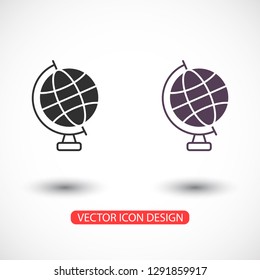 Globe icon vector