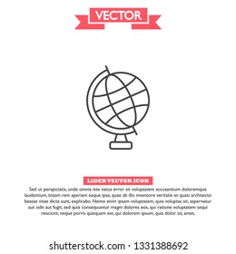 Globe icon vector