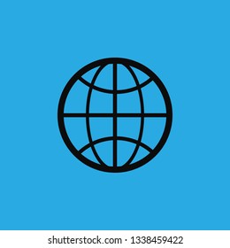 globe icon vector