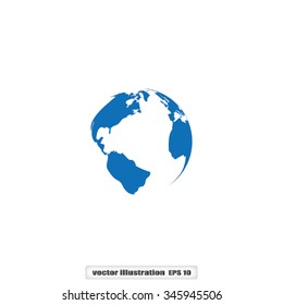 Globe Icon Vector. 