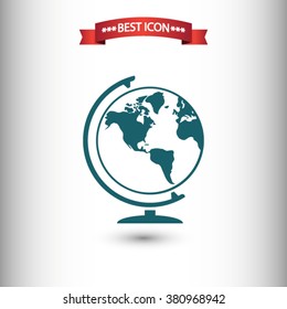 Globe icon vector