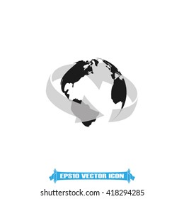 Globe icon vector