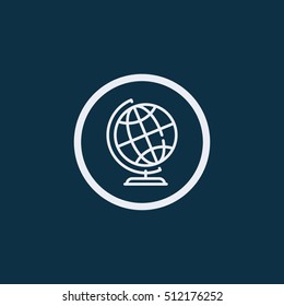 Globe icon vector