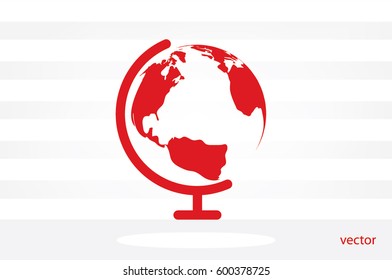 Globe Icon Vector.