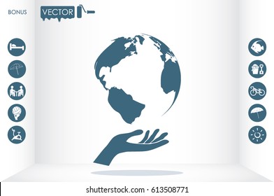Globe Icon Vector