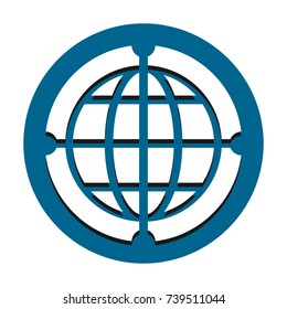 globe icon vector