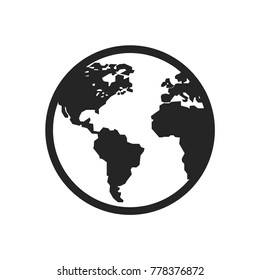 Globe icon vector