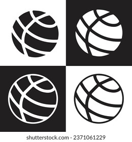 Ilustración de ilustraciones vectoriales de icono de globo

