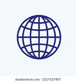 Icono de globo Imagen de Arte vectorial.