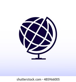 globe icon, vector best flat icon, EPS